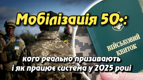 Мобілізація 50+: кого реально призивають і як працює система у 2025 році