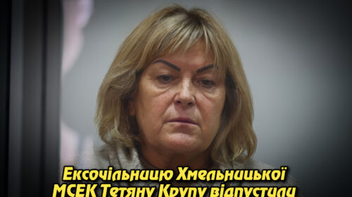 Ексочільницю Хмельницької МСЕК Тетяну Крупу відпустили під електронний браслет після 11 місяців арешту. Укрінфопрес.